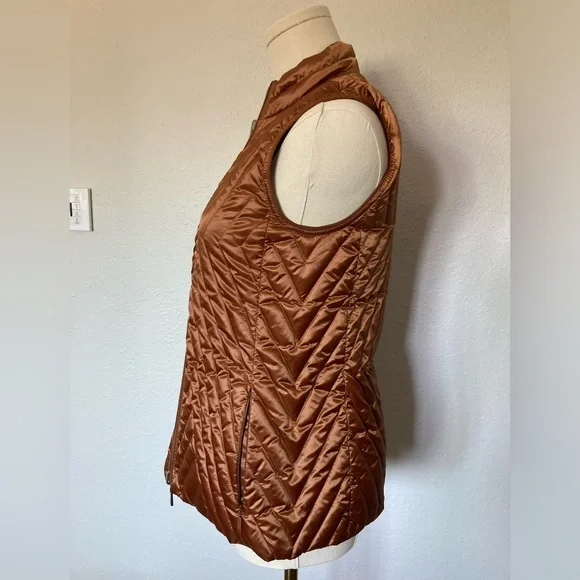 Lafayette 148 Bellamy fully reversible Vest in copper color size XXS - Picture 3 of 11